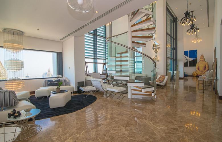 DIFC, DU, United Arab Emirates - Panoramic views of Downtown Dubai and Burj Khalifa enjoyed from this Index Tower, DIFC penthouse - The Real Estate Conversation